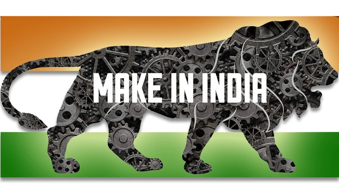 The image shows the flag of India and a lion with the inscription You can